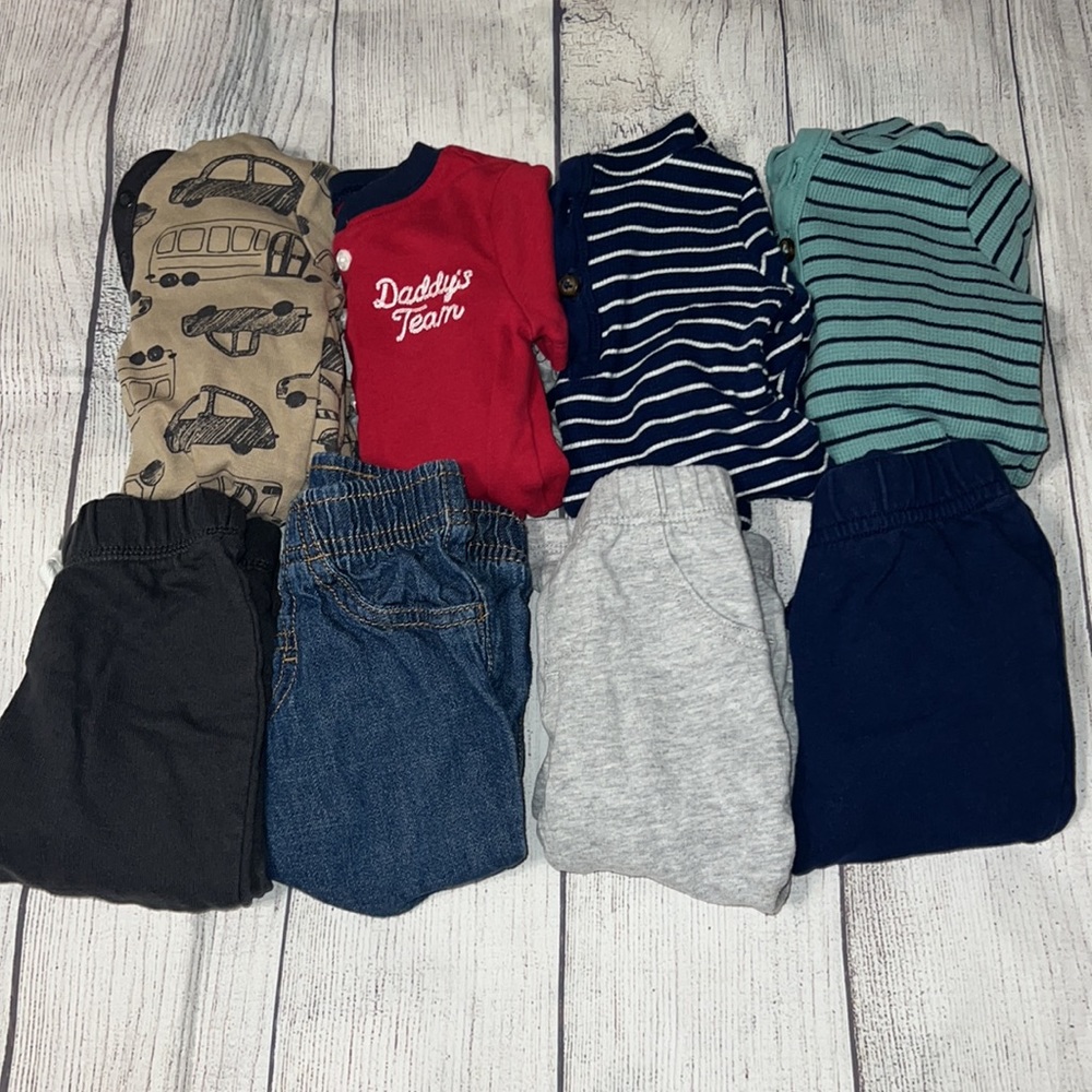Carter's baby boy outfit bundle size 6 months
